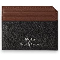 Polo Ralph Lauren para homem. 405P16324002 Porta-cartões de couro bicolor preto (OSFA), Casual, Pele