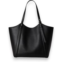 Lauren Ralph Lauren para mulher. 431P18709003 Bolsa tote Tasha grande de couro napa preto (OSFA), Casual, Pele