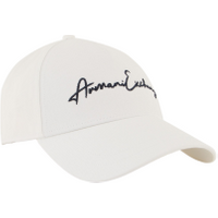 A|X Armani Exchange para homem. 954224CC51601519 Boné de basebol branco (OSFA), Casual, Algodão