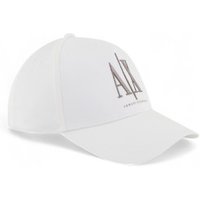 A|X Armani Exchange para homem. XM000811AF13343U0009 Boné de basebol branco (OSFA), Casual, Algodão