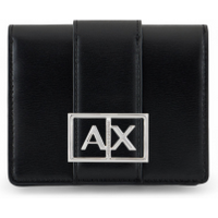 A|X Armani Exchange para mulher. XW000360AF12039UC001 Carteira pequena Asv preta (OSFA), Preto, Casual, Poliéster