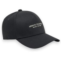 A|X Armani Exchange para homem. XM001694AF15502UC001 Boné com viseira com o logo de Nova York preto (OSFA), Casual, Algodão