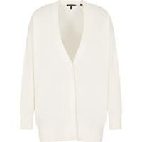 A|X Armani Exchange para mulher. XW001438AF11896U1003 Casaco de malha bege (L), Casual, Lã, Clássico