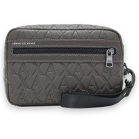 A|X Armani Exchange para homem. XM001272AF12133U6200 Saco de toilette contemporâneo castanho (OSFA), Marrom, Casual, Poliéster