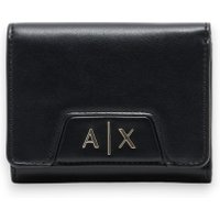 A|X Armani Exchange para mulher. XW001595AF19892UC001 Mini carteira preta (OSFA), Preto, Casual, Clássico, Poliéster