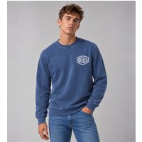 Deus Ex Machina para homem. D263MSW125 Moletom Shield Gd azul (XL), Casual, Algodão