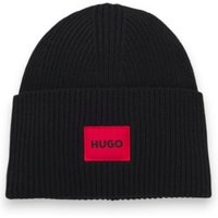 HUGO para mulher. 50502579 Gorro Saffa preto (OSFA), Casual, Lã