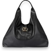 Kurt Geiger para mulher. 5049700109 Bolsa de Couro hobo Chelsea preta (OSFA), Preto, Casual, Pele