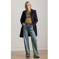 Lauren Ralph Lauren para mulher. 297967121005 Casaco escocês de mistura de algodão marinho (XL), Casual
