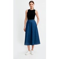 Marella para mulher. 2523106014200 Saia de figura azul (38), Casual, Denim