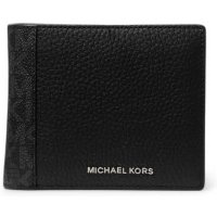 Michael Kors para homem. 39R5LHDF3O Carteira de couro Hudson com logótipo preto (OSFA), Casual, Pele
