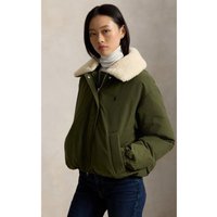 Polo Ralph Lauren para mulher. 211A97141002 Casaco acolchoado com enchimento de penas, verde (M), Casual, Poliéster