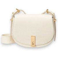 Polo Ralph Lauren para mulher. 428932626002 Bolsa de couro Saddle bege (OSFA), Branco, Casual, Pele