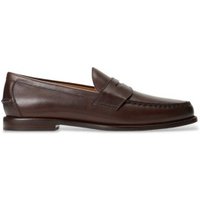 Polo Ralph Lauren para homem. 803978015001 Mocassins Alston em pele polida castanha (48), Couro, Marrom, Plano, Nenhum, Casual, Clássico