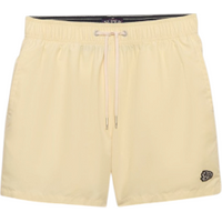 Superdry para homem. M3010267A Fatos de banho com logótipo bordado 15 amarelo (S), Beachwear, Polister Reciclado