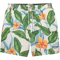 Superdry para homem. M3010264A Fato de banho verde com estampado havaiano 16 (XL), Beachwear, Polister Reciclado