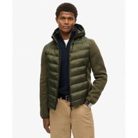 Superdry para homem. M5012042A Jaqueta com capuz Storm verde (XXL), Casual, Poliéster