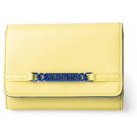 Valentino para mulher. VPS9P843 Porta-moedas com logótipo amarelo (OSFA), Casual, Poliéster, Poliuretano