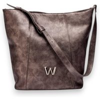 Wonders para mulher. WB-54024_941_7336 Bolsa Kim bronze (OSFA), Prata, Casual, Imitação de couro