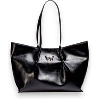 Wonders para mulher. WB-54023_941_5792 Bolsa Naysa Preta (OSFA), Preto, Clássico, Imitação de couro