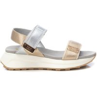 Xti para mulher. 14387405-ORO Sandálias 143874 douradas (40), Ouro, 3 a 5cm, Velcro, Casual