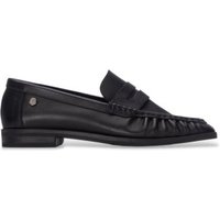 Carmela para mulher. 16438904-NEGRO Mocassins de Pele 164389 preto (35), Couro, Plano, Nenhum, Casual, Clássico