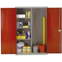 Large Volume Cupboard with Central Divider & 3 Shelves - 1829 x 1219 x 457mm