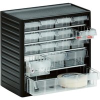 Visible Small Parts Storage Cabinet - 290 Series - 16 Mixed Drawers size 1 4 6