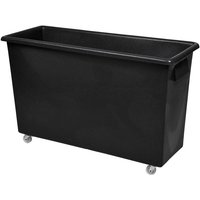 165L Bar Truck - Black Recycled Plastic Polymer - 620 x 970 x 380mm - Four 50mm nylon swivel castors