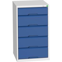 Bott Verso Steel Storage Cabinet - 5 drawers - 900 x 525 x 550mm