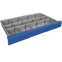 Bott Metal Drawer Dividers - 15 compartments - 800mm wide 100-125mm high