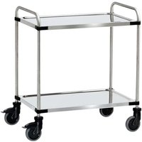 2 Shelf Modular Stainless Steel Trolley - Shelf Size 630 x 400mm