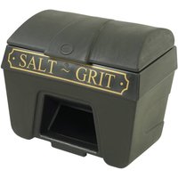 200L Black & Gold Victoriana Grit Bin with hopper feed (no lock)
