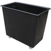 200L Black Recycled Plastic Tapered Truck - 750h x 480w x 825L
