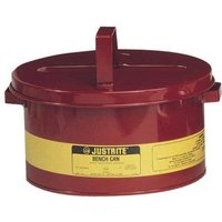Justrite 8 litre Bench Cans for flammable liquids