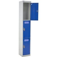 3-door PPE Locker - 1800 x 300 x 450mm- Fire Classification EN 13501-1