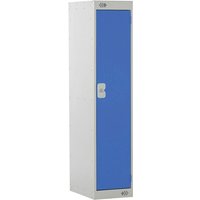 Three-Quarter Height 1 Door Locker - 1382 x 300 x 300mm (H x W x D) - Blue
