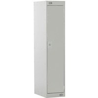 Three-Quarter Height 1 Door Locker - 1382 x 300 x 300mm (H x W x D) - Light Grey
