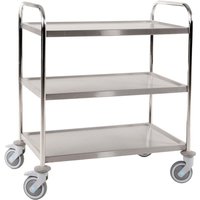 Three Tier Stainless Steel Trolley - 100kg - 965 x 590 x 910mm (H x W x D)
