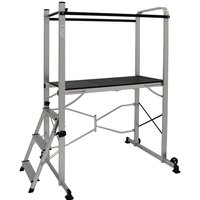 Climb-It 3 Tread Folding Work Platform - 1860 x 1077 x 1360 (H x W x D mm)