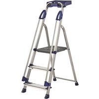 3 Tread Tradesperson Platform Steps with Twin Handrails & Tool Tray