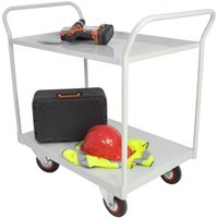 2 Tier Fully Welded Steel Shelf Trolleys - 1050 x 900 x 600