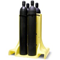 Polyethylene Freestanding Cylinder Rack Stand for 4 Cylinders