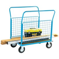 Modular Platform Truck 2 Mesh Sides - 1000 x 700mm Platform - 500kg