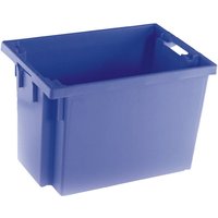 70L Solid-Side Stack & Nest Container - Blue - 400 x 600 x 400mm (H x W x D)