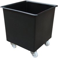 72L Black Recycled Plastic Tapered Truck - 510h x 460w x 460L
