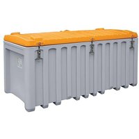 CEMbox Heavy-Duty 750L Storage Box - Grey & Orange - 800 x 840 x 1700mm