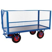 Kongamek 750kg Turntable Truck with Brake & Mesh Sides - 1260 x 2000 x 1000mm