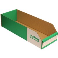 K-Bins A Range Open Front Fibreboard Shelf Bins - 100 x 150 x 400mm (H x W x D) - Pack of 50