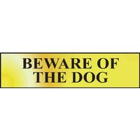 Beware Of The Dog Sign - POL (200 x 50mm)
